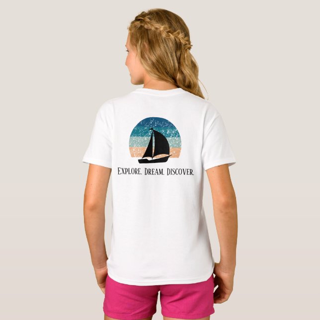 Explore. Dream. Discover. Travel t-shirt (Back Full)