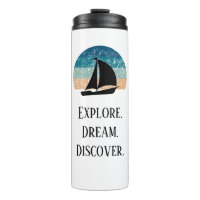 Explore. Dream. Discover. Travel Thermal Tumbler 
