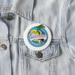 explore fabulous Argentina logo 7.5 Cm Round Badge