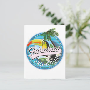 explore fabulous Argentina logo Postcard