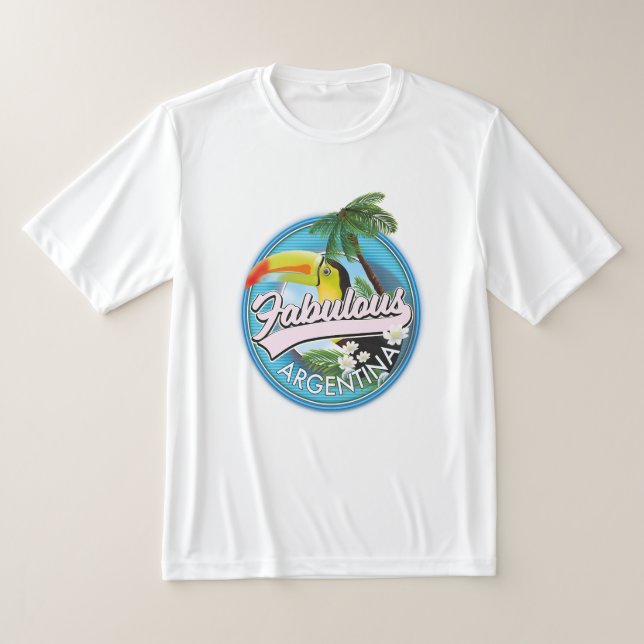 explore fabulous Argentina logo T-Shirt (Laydown)