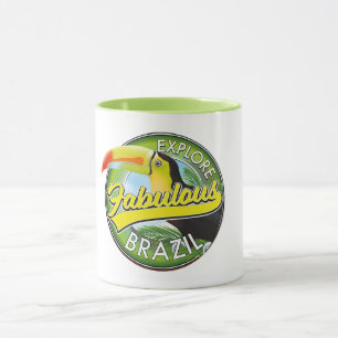 Explore Fabulous Brazil Logo Mug