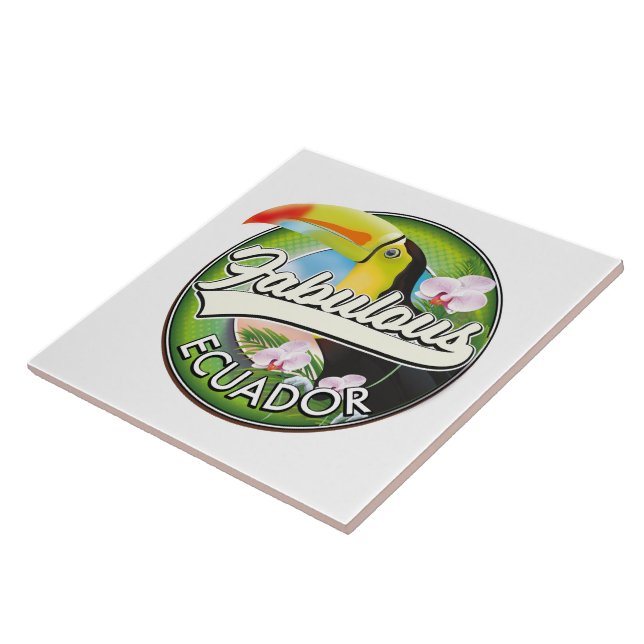 Explore fabulous Ecuador logo Magnet Tile (Side)