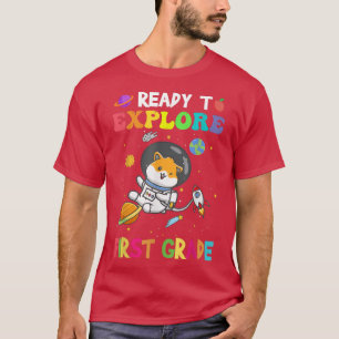 Explore First Grade Back To School Astronaut Space T-Shirt