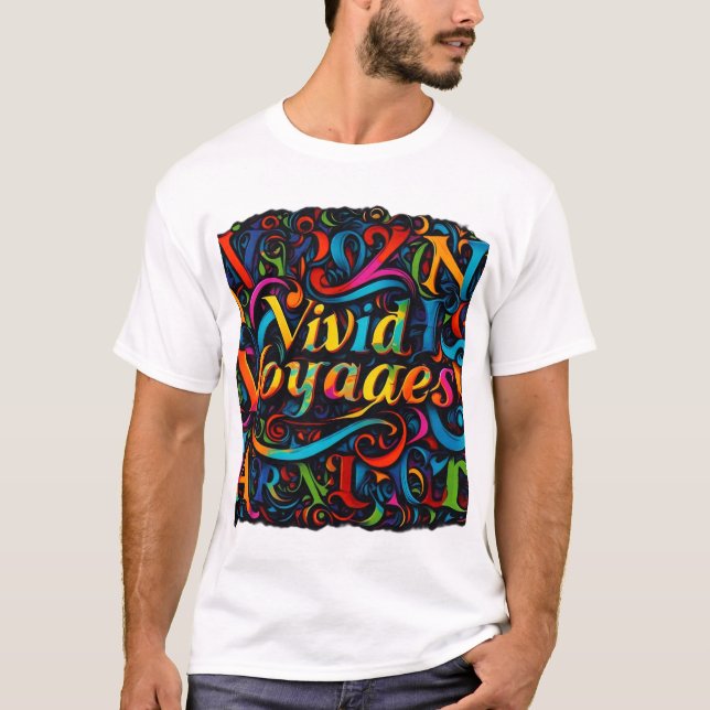 Explore in Colour - Vivid Voyages T-Shirt (Front)
