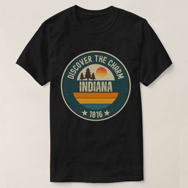 Explore Indiana- Designs for Every Lover T-Shirt (Design Front)