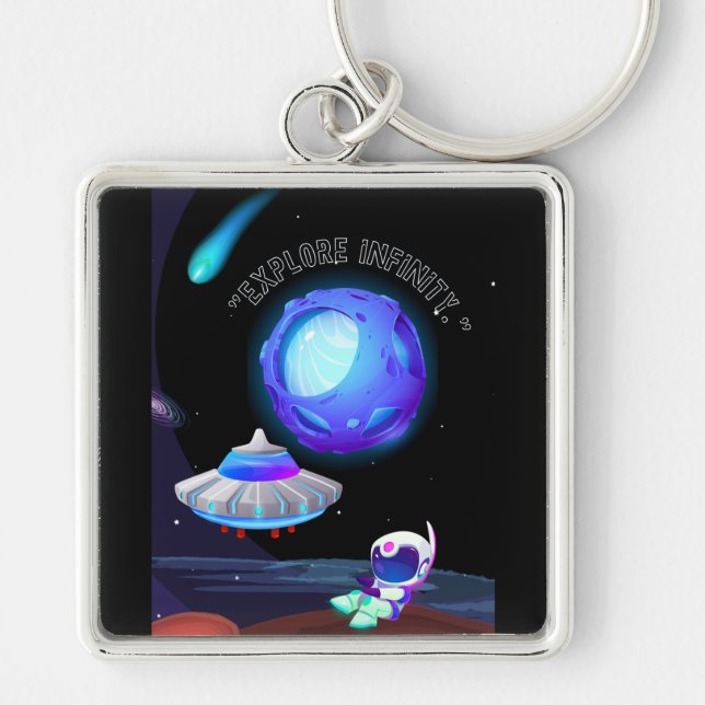 Explore Infinity Key Ring (Front)
