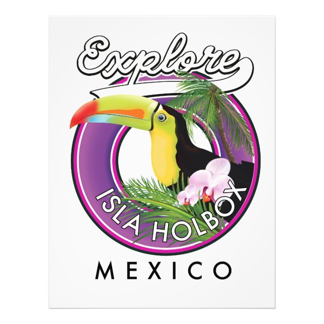 explore Isla Holbox beach mexico travel patch Photo Print (Front)