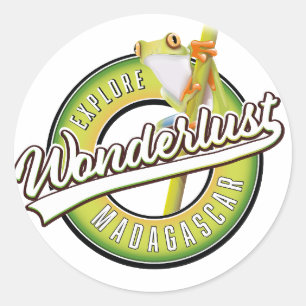 Explore Madagascar wonderlust Classic Round Sticker