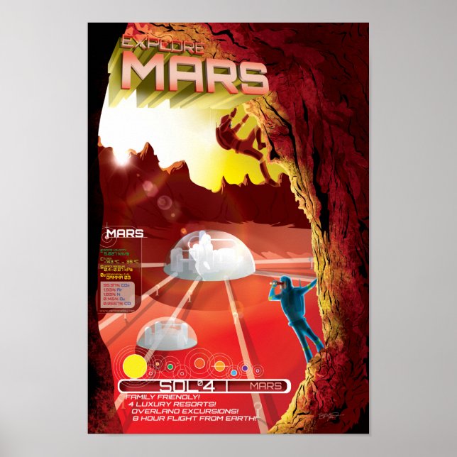 Explore Mars with the Whole Family Poster (Front)