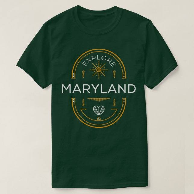 Explore Maryland Design  T-Shirt (Design Front)