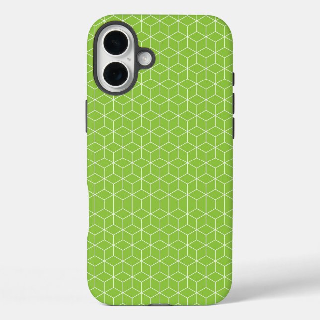 Explore Modern Optical Illusions with Cube Pattern Case-Mate iPhone Case (Back)
