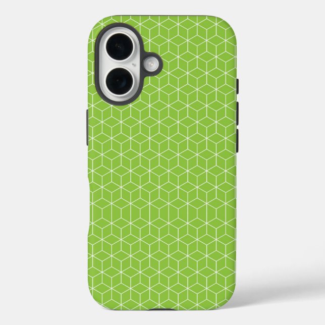 Explore Modern Optical Illusions with Cube Pattern Case-Mate iPhone Case (Back)