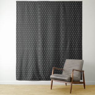 Explore Modern Optical Illusions with Cube Pattern Tapestry