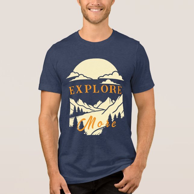 Explore More – Adventure-Inspired Tri-Blend Shirt (Front)