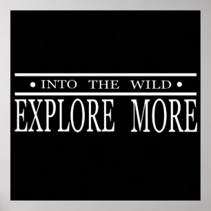 Explore more into the wild hiking poster