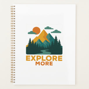 Explore More – Retro Mountain & Forest Adventure Planner