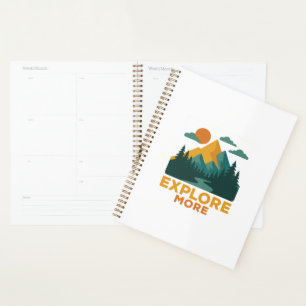 Explore More – Retro Mountain & Forest Adventure Planner