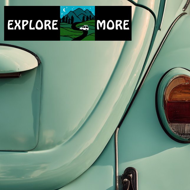 EXPLORE MORE vanlife camper RVing Bumper Sticker (EXPLORE MORE vanlife camper RVing Bumper Sticker
)