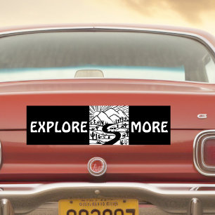 EXPLORE MORE vanlife camper RVing Bumper Sticker
