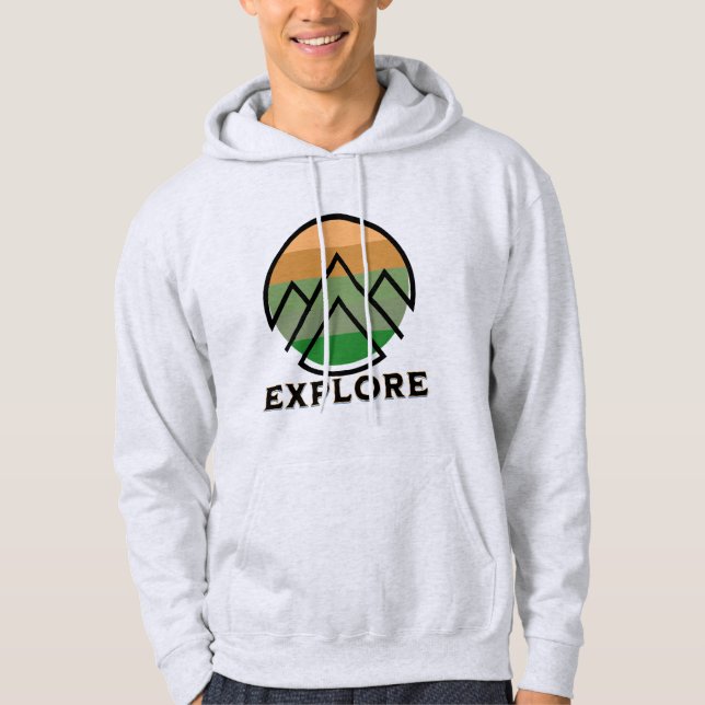 Explore Mountain hoodie (Front)