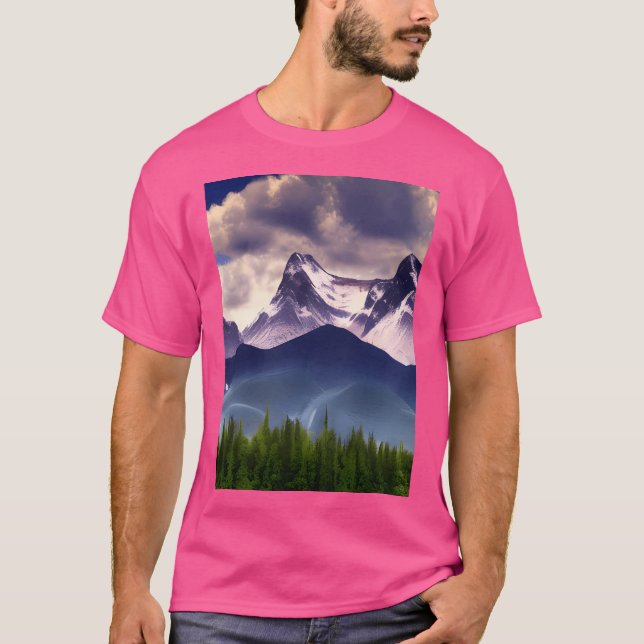Explore Mountain Landscapes Active T-Shirt (Front)