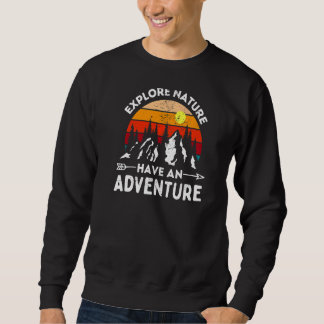Explore Nature Have An Adventure Vintage Outdoor M Sweatshirt