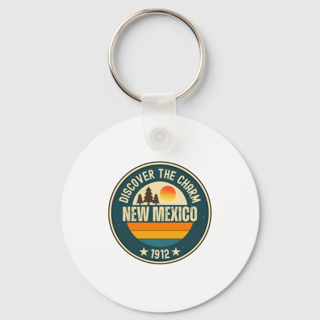 Explore New Mexico Designs For Every Lover  Key Ring (Front)