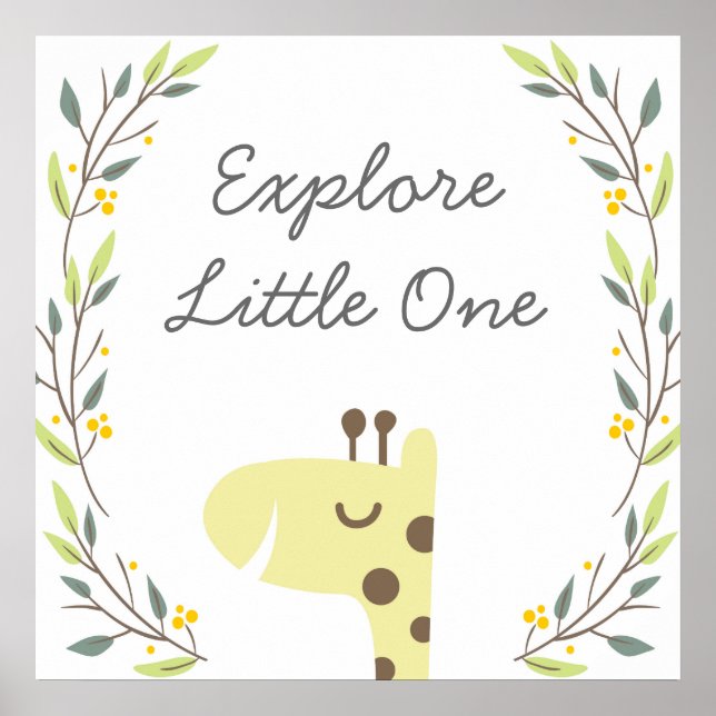 Explore - Nursery Art Decor Poster (Front)