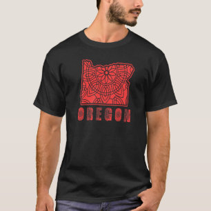 Explore Oregon Mandala Nature Mountains Adventure T-Shirt