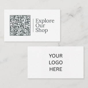 Explore Our Shop Customisable QR code And Logo Business Card