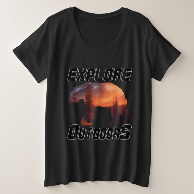 EXPLORE OUT DOORS PLUS SIZE T-Shirt (Design Front)