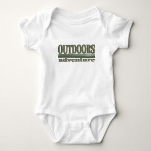 Explore outdoor hiking logo for hikers baby bodysuit