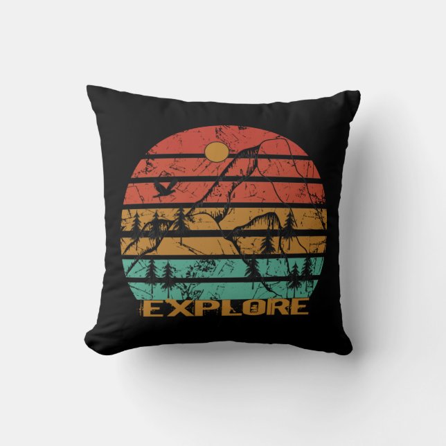 Explore outdoor vintage cushion (Front)