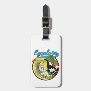 Explore Placencia Belise travel logo Luggage Tag