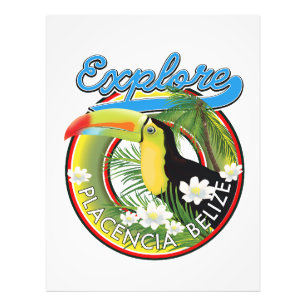 Explore Placencia Belise travel logo Photo Print