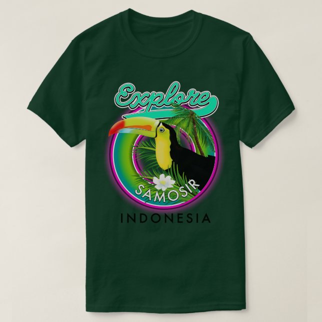 explore Samosir indonesia travel T-Shirt (Design Front)