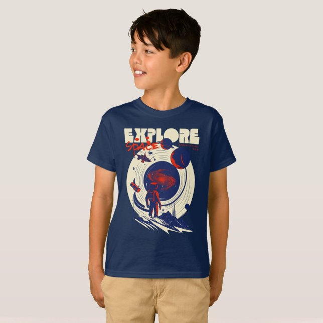 Explore Space - Cosmic Astronaut T-Shirt (Front Full)