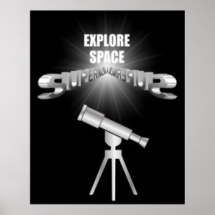 Explore space poster