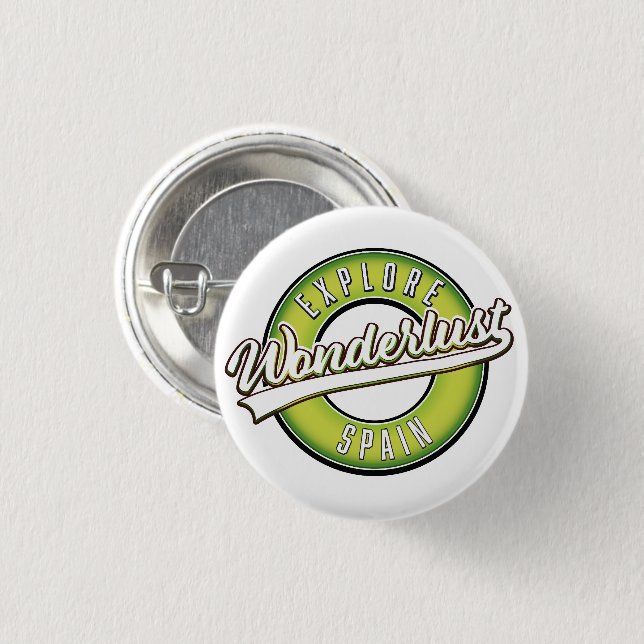 Explore Spain Wonderlust  3 Cm Round Badge (Front & Back)