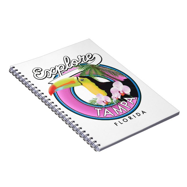 Explore Tampa Florida retro logo Notebook (Right Side)