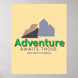 Explore the Adventure Art Poster