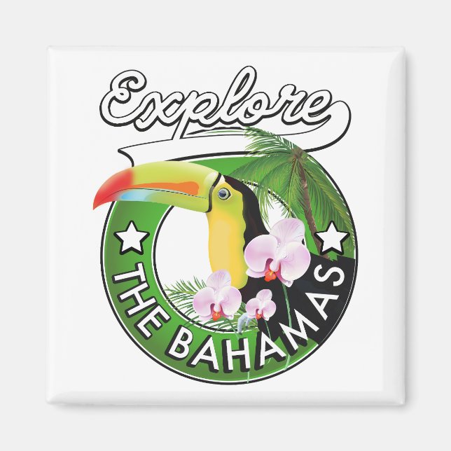 Explore the Bahamas logo Magnet (Front)