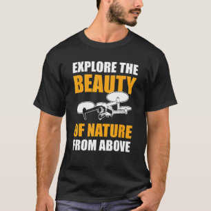 Explore the Beauty of a Nature From Above Drone Fl T-Shirt