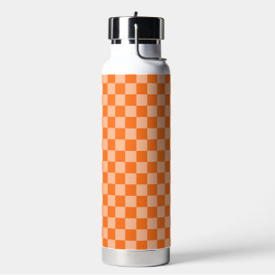 Explore the Beauty of Orange Chequerboard Water Bottle