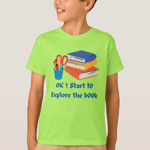 Explore the Book – Back to School Reading Lover  T-Shirt