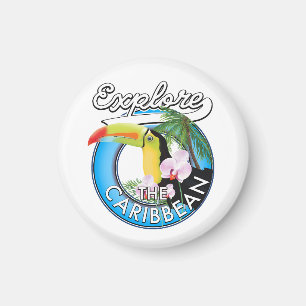 Explore the Caribbean travel patch. Magnet