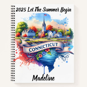 Explore the charming coastal town of Connecticut Notebook