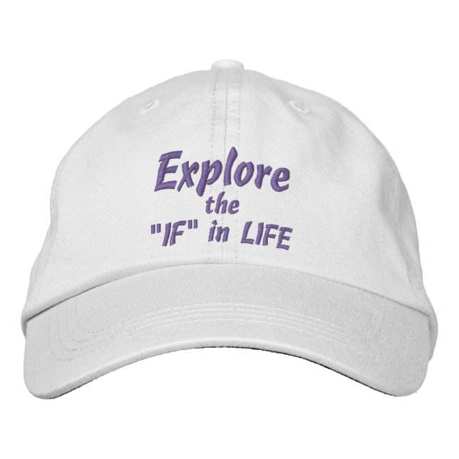 EXPLORE the "IF" in LIFE Cap (White) (Front)