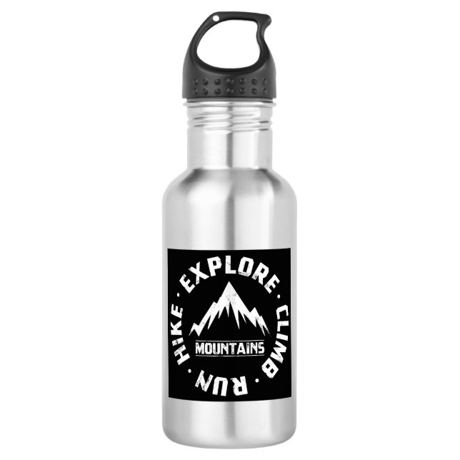 Explore The Mountains 532 Ml Water Bottle (Front)
